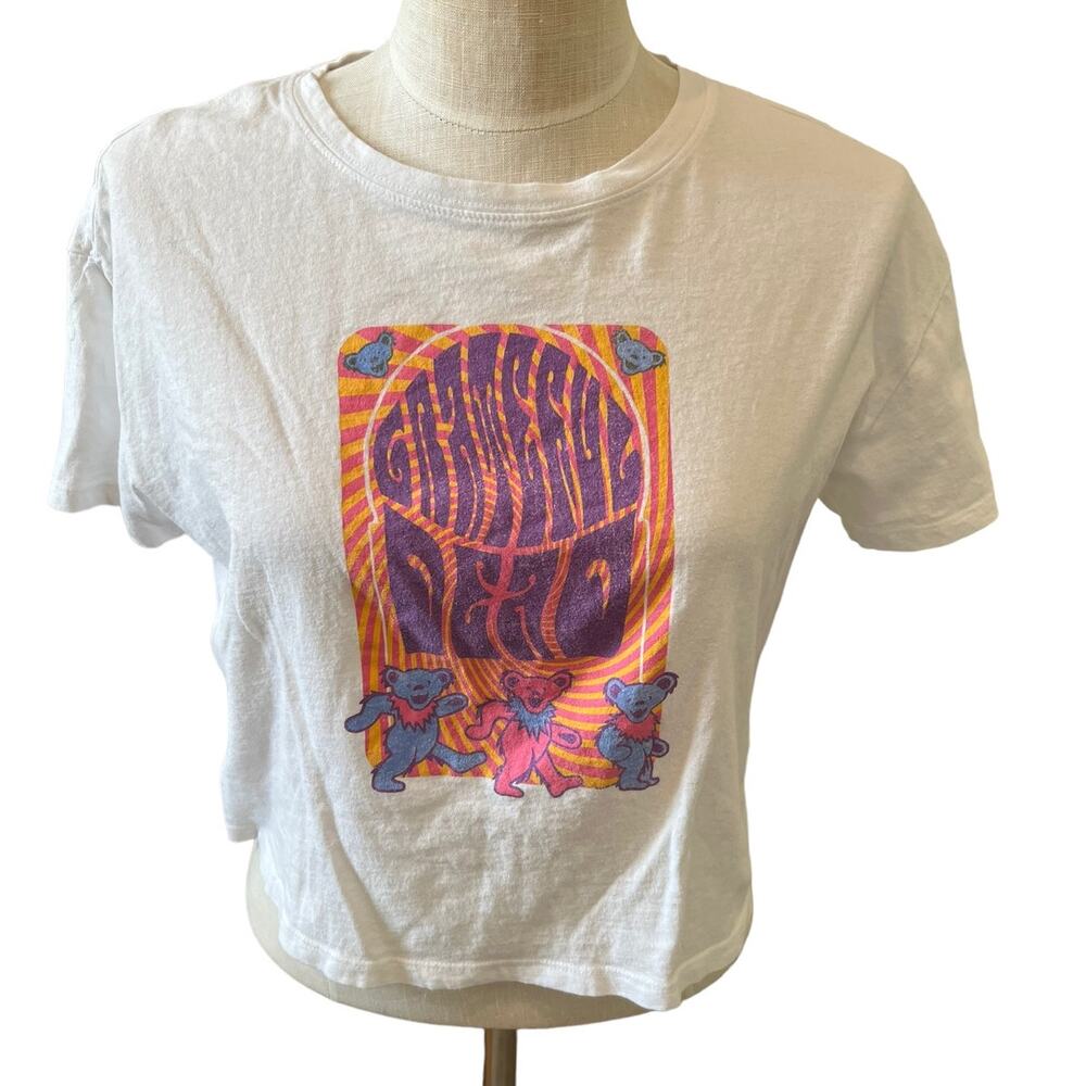 Grateful Dead psychedelic dancing bears boxy graphic band t shirt S